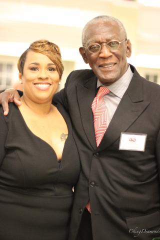 Angela Comfort, Office Manager, African-American Affairs and Former Dean M. Rick Turner,African-American Affairs  